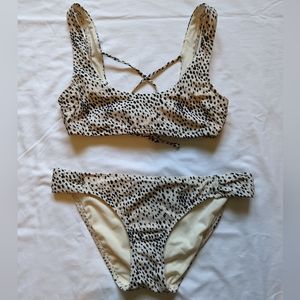 Hollister leopard print bikini set